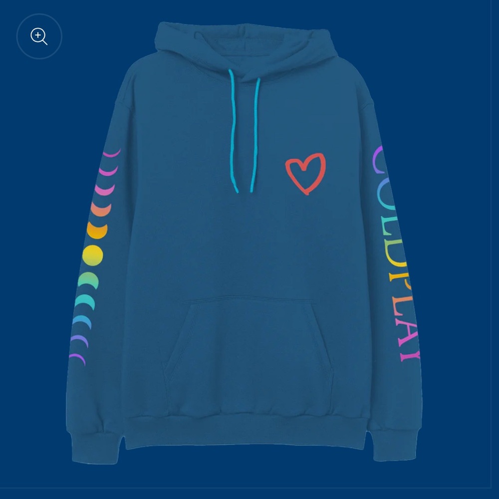 The Coldplay 2025 Music of The Spheres World Tour 2025 Heart Hoodie